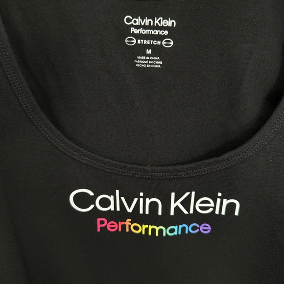 Calvin Klein Women’s Performance Pride Logo Crop Top - Picture 4 of 4